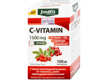 C-Vitamin 1500mg +csipkebogyó +Acerola kivonat -Jutavit-