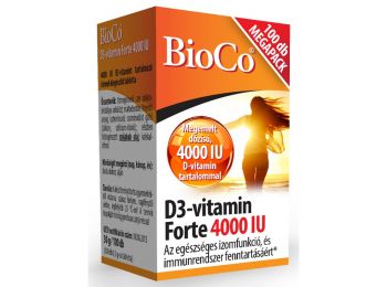 D3-vitamin Forte 4000 IU 100 db  -BioCo-