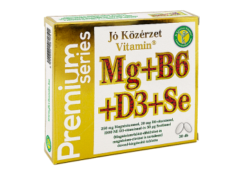 Prémium Mg+B6+D3+Se  -Jó közérzet-
