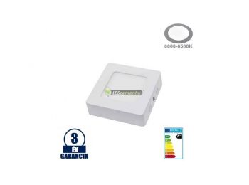 SNOW LED 6W=48W szögletes fehér mennyezeti lámpa, hidegfe