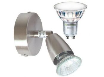 NORMAN-1 lámpatest és Philips 5W=50W 120° melegf. LED szp