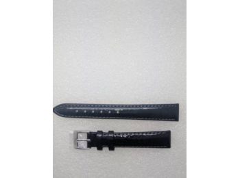 14-es fekete színű valódi bőr óraszíj A2314-14-1