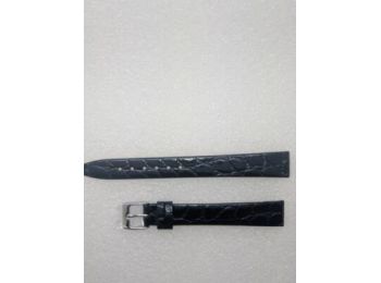 14-es fekete színű valódi bőr óraszíj A5005-14-1