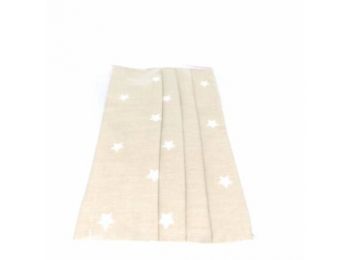 SZÁJMASZK KÉT RÉTEGŰ BARNA CSILLAGOS - 1 DB