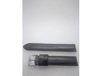 18-as fekete színű valódi bőr óraszíj A2165-18-1