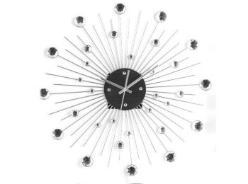 Fém és üveg falióra (50 cm átmérő)