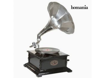 Gramofon Fekete Ezüst - Old Style Gyűjtemény by Homania