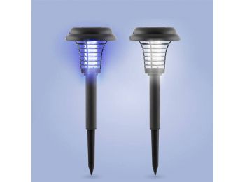 InnovaGoods Szúnyogriasztó Napelemes Kerti Lámpa SL-700, 2 különböző fényhatással