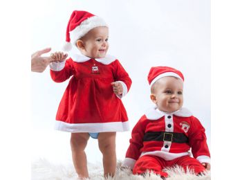 Télapó Jelmez Gyerekeknek Fiú 12-18 hónapos