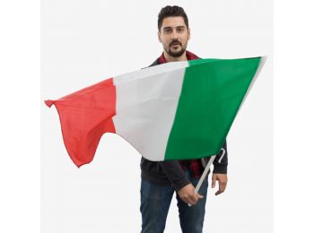Olasz Zászló Rúddal (90 x 60 cm)