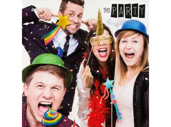 Th3 Party Unikornis Fotóálarc Kiegészítők (12 db)