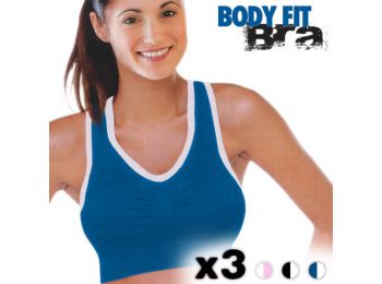 Body Fit Bra Sportmelltartó (3 darabos) Méret: S