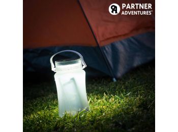 Partner Adventures Napelemes Szilikon LED Kulacs