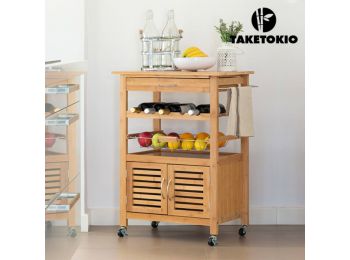 TakeTokio Bambusz Konyhai Zsúrkocsi
