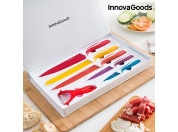 InnovaGoods Kerámia Kés és Hámozó Készlet (6 darab)