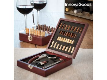 InnovaGoods Borkiegészítő- és Sakk-készlet (37 Darabos)