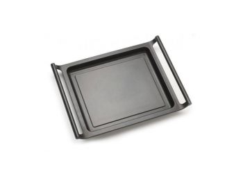Lapos grilltál BRA A271535 35 cm Fekete