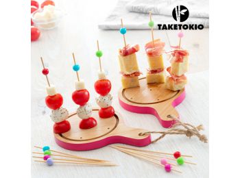 TakeTokio  Mini Tablas Bambusztálca Szett Tapas-hoz (16 Ré