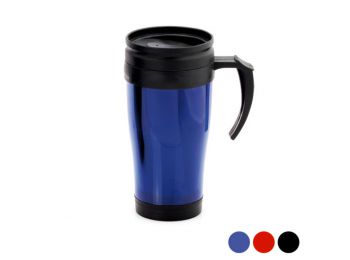 Bögre fedéllel (450 ml) 143786 Szín  Fekete