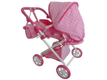 Gyermek babakocsi babáknak 2az1-ben Baby Mix rózsaszín vi