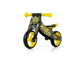 Gyerek multifunkciós fa futóbicikli Milly Mally JAKE  Army