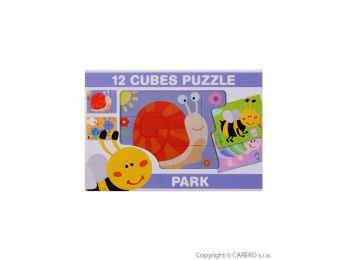 Képes kockakirakó 12 db rovar