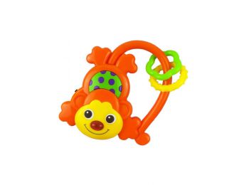 Gyermek zenélő csörgő Baby Mix majmocska narancssárga