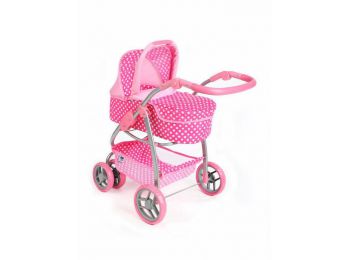 Multifunkciós kocsi babáknak PlayTo Jasmínka világos rózsaszín