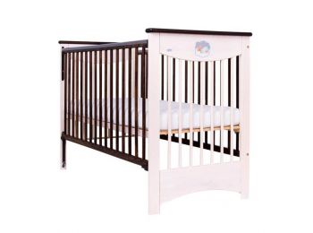 Gyermek kiságy Drewex Mocca leengedhető oldalráccsal term