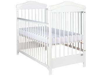 Gyermek kiságy Drewex Hippo leengedhető oldalráccsal feh�