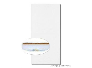 Matrac bölcsőbe habszivacs-kókusz 90x40 cm - fehér