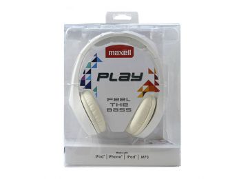 Fejhallgatók Maxell Play MXH-HP500 Fehér