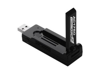 USB Wifi Adapter Edimax Pro NADAIN0205 EW-7833UAC AC1750 3T3R MIMO Fekete,