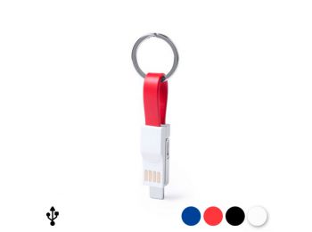 Kulcstartó C Típusú Mikró USB Kábelhez és Lámpa 14596