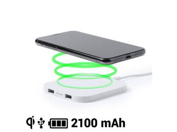 Vezetéknélküli Töltőt Qi Okostelefonokhoz 2100 mAh USB 