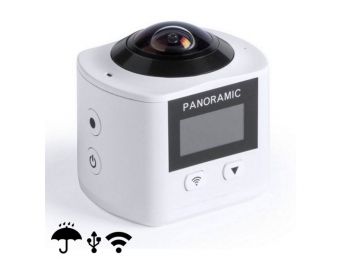 360 fokos Kamera Full HD LCD WIFI 145529, Fehér