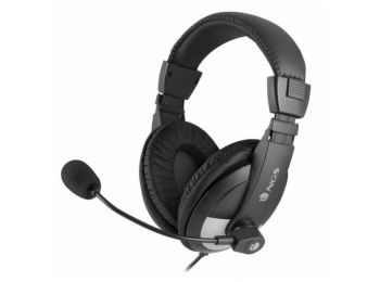 Mikrofonos Fejhallgató NGS MSX9 Jack 3,5 mm Fekete,
