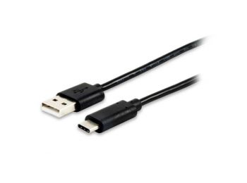 USB A 2.0- USB C Kábel GEMBIRD CCP-USB2-AMCM Fekete, 1 m