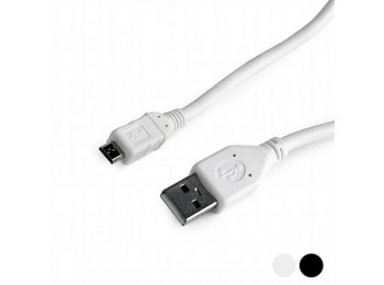USB 2.0 A - Micro USB B Kábel GEMBIRD CCP-mUSB2-AMBM, Fekete 1.8 m