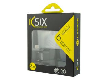 Fali töltő + USB A - USB C Kábel USB Fekete,