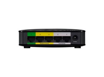Asztali Kapcsoló ZyXEL GS-105SV2 LAN Fekete, Gigabit (RJ45)