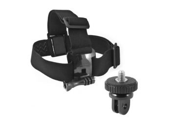 Fejpánt Sportkamera számára Fekete