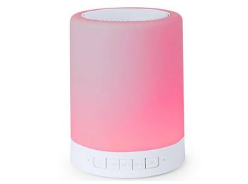 Bluetooth hangszóró LED lámpával LED 3W 145153, Fehér