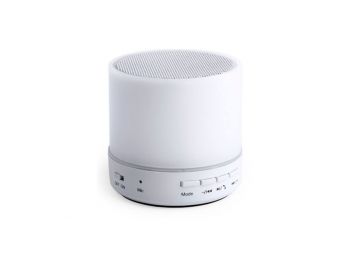 Bluetooth hangszóró LED lámpával USB 3W Fehér 146086, F
