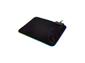 Gamer Egérpad LED Világítással Krom Knout RGB (32 x 27 x 0,3 cm) Fekete,