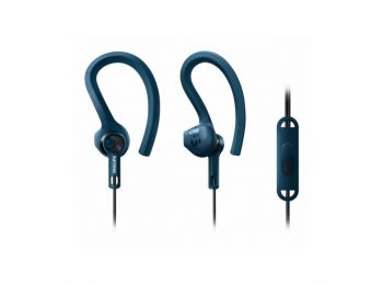 Sport Fejhallgató Mikrofonnal Philips SHQ1405BL/00 (3.5 mm) Kék,