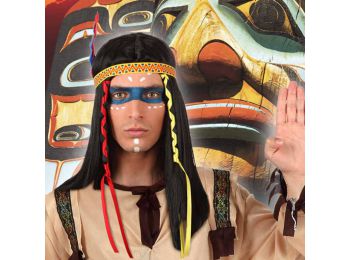 Paróka Indiai férfi Barna 119607