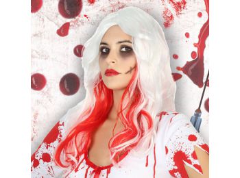 Paróka Halloweenre Fehér 115281