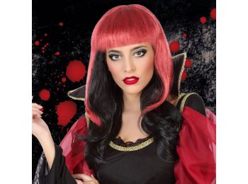 Paróka Halloweenre Piros Fekete 117027