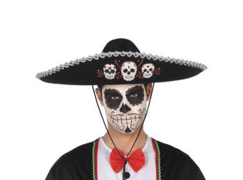 Kalap Halloween Mexikói férfi Fekete 117750